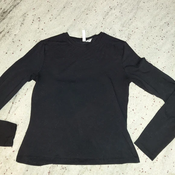 H&M Divided Black Long Sleeve T-Shirt - Size S - Essential Basic - Picture 7 of 14